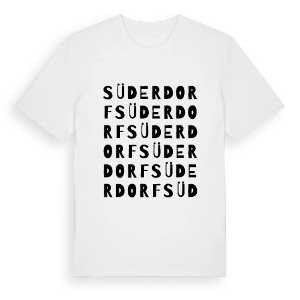 Süderdorf ordlek t-shirt – ekologisk bomull t-shirt från Pinshirt
