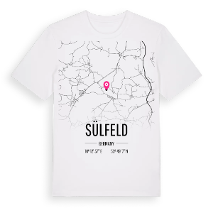 Sülfeld karta t-shirt – ekologisk bomull t-shirt från Pinshirt