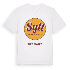 Sylt cirkel t-shirt – ekologisk bomull t-shirt från Pinshirt
