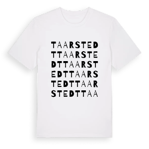 Taarstedt ordlek t-shirt – ekologisk bomull t-shirt från Pinshirt