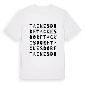 Tackesdorf ordlek t-shirt – ekologisk bomull t-shirt från Pinshirt