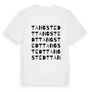 Tangstedt ordlek t-shirt – ekologisk bomull t-shirt från Pinshirt