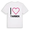 Jag älskar Tarbek t-shirt stort tryck