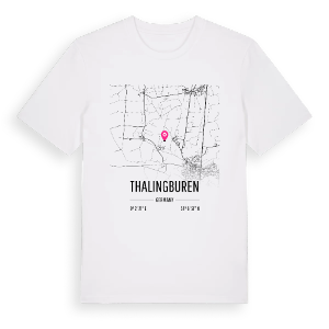 Thalingburen karta t-shirt – ekologisk bomull t-shirt från Pinshirt
