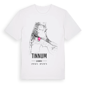 Tinnum karta t-shirt – ekologisk bomull t-shirt från Pinshirt
