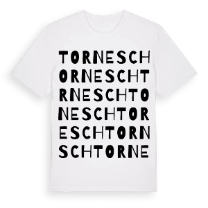 Tornesch ordlek t-shirt – ekologisk bomull t-shirt från Pinshirt