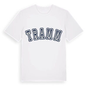 Tramm college t-shirt – ekologisk bomull t-shirt från Pinshirt