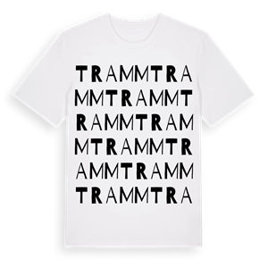 Tramm ordlek t-shirt – ekologisk bomull t-shirt från Pinshirt
