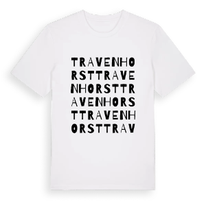 Travenhorst ordlek t-shirt – ekologisk bomull t-shirt från Pinshirt