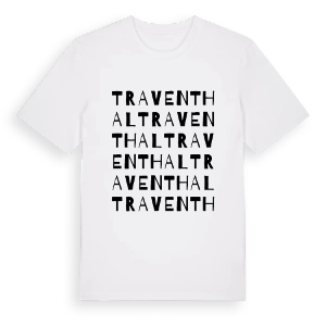 Traventhal ordlek t-shirt – ekologisk bomull t-shirt från Pinshirt