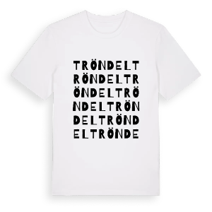 Tröndel ordlek t-shirt – ekologisk bomull t-shirt från Pinshirt