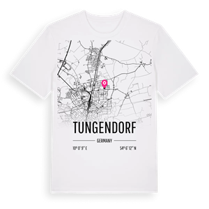 Tungendorf karta t-shirt – ekologisk bomull t-shirt från Pinshirt