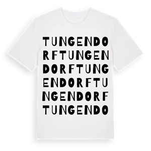 Tungendorf ordlek t-shirt – ekologisk bomull t-shirt från Pinshirt