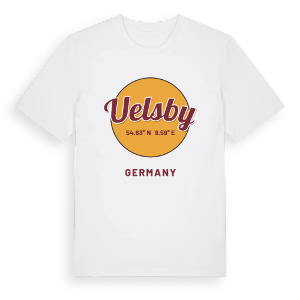 Uelsby cirkel t-shirt – ekologisk bomull t-shirt från Pinshirt