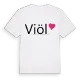 Viöl hjärta t-shirt
