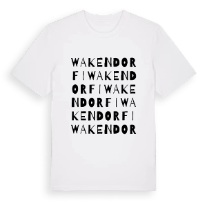 Wakendorf I ordlek t-shirt – ekologisk bomull t-shirt från Pinshirt