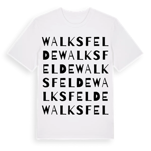 Walksfelde ordlek t-shirt – ekologisk bomull t-shirt från Pinshirt