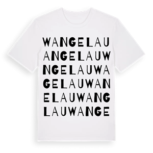 Wangelau ordlek t-shirt – ekologisk bomull t-shirt från Pinshirt