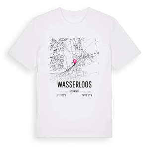 Wasserloos karta t-shirt – ekologisk bomull t-shirt från Pinshirt