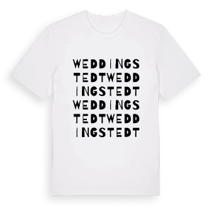 Weddingstedt ordlek t-shirt – ekologisk bomull t-shirt från Pinshirt
