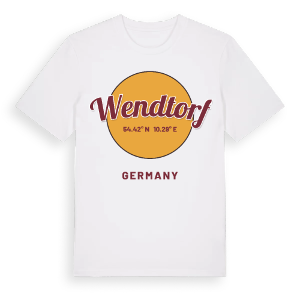 Wendtorf cirkel t-shirt – ekologisk bomull t-shirt från Pinshirt