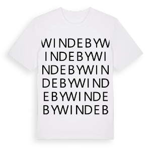 Windeby ordlek t-shirt – ekologisk bomull t-shirt från Pinshirt