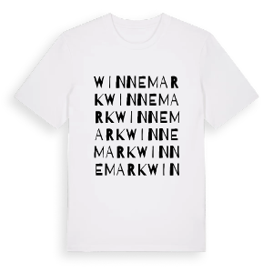 Winnemark ordlek t-shirt – ekologisk bomull t-shirt från Pinshirt