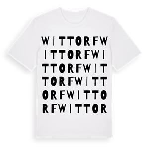 Wittorf ordlek t-shirt – ekologisk bomull t-shirt från Pinshirt