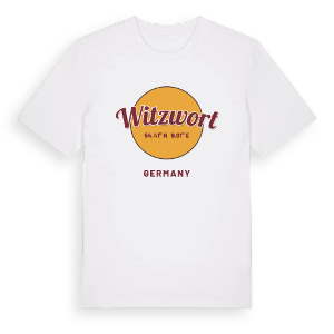 Witzwort cirkel t-shirt – ekologisk bomull t-shirt från Pinshirt