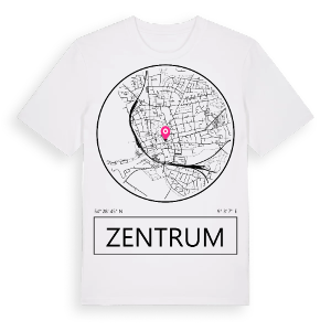 Zentrum t-shirt – ekologisk bomull t-shirt från Pinshirt