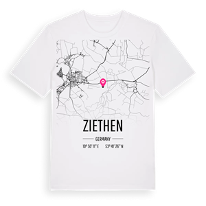 Ziethen karta t-shirt – ekologisk bomull t-shirt från Pinshirt