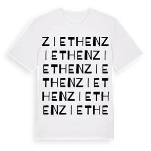 Ziethen ordlek t-shirt – ekologisk bomull t-shirt från Pinshirt