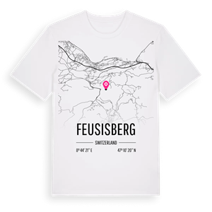 Feusisberg karta t-shirt – ekologisk bomull t-shirt från Pinshirt