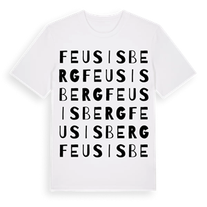Feusisberg ordlek t-shirt – ekologisk bomull t-shirt från Pinshirt