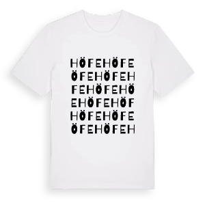 Höfe ordlek t-shirt – ekologisk bomull t-shirt från Pinshirt