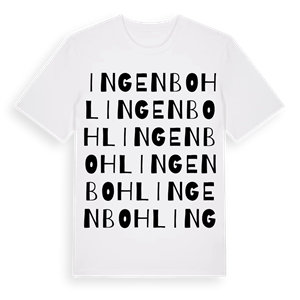 Ingenbohl ordlek t-shirt – ekologisk bomull t-shirt från Pinshirt