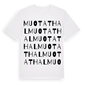 Muotathal ordlek t-shirt – ekologisk bomull t-shirt från Pinshirt