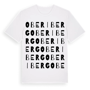 Oberiberg ordlek t-shirt – ekologisk bomull t-shirt från Pinshirt
