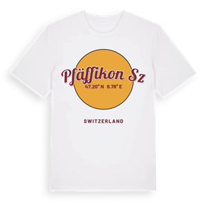 Pfäffikon SZ cirkel t-shirt – ekologisk bomull t-shirt från Pinshirt