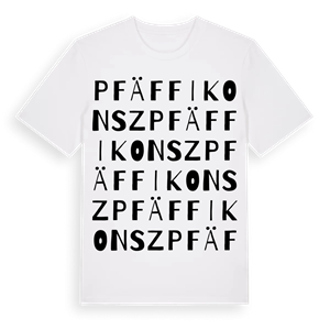 Pfäffikon SZ ordlek t-shirt – ekologisk bomull t-shirt från Pinshirt