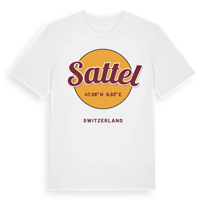 Sattel cirkel t-shirt – ekologisk bomull t-shirt från Pinshirt