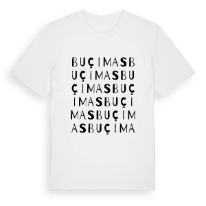 Buçimas ordlek t-shirt – ekologisk bomull t-shirt från Pinshirt