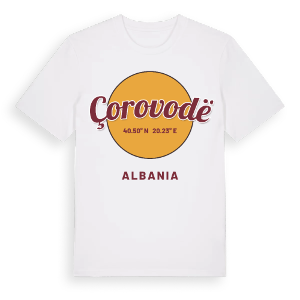 Çorovodë cirkel t-shirt – ekologisk bomull t-shirt från Pinshirt