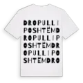 Dropull i Poshtëm ordlek t-shirt