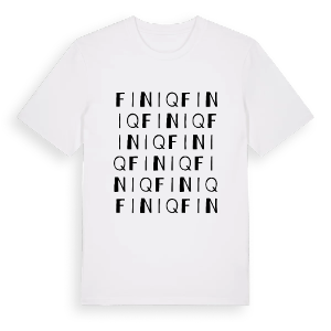 Finiq ordlek t-shirt – ekologisk bomull t-shirt från Pinshirt