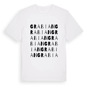 Grabian ordlek t-shirt – ekologisk bomull t-shirt från Pinshirt