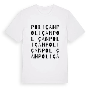 Poliçan ordlek t-shirt – ekologisk bomull t-shirt från Pinshirt