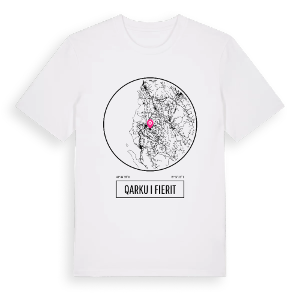 Qarku i Fierit t-shirt – ekologisk bomull t-shirt från Pinshirt