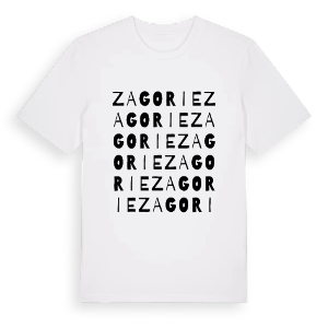 Zagorie ordlek t-shirt – ekologisk bomull t-shirt från Pinshirt