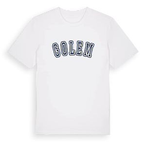 Golem college t-shirt – ekologisk bomull t-shirt från Pinshirt